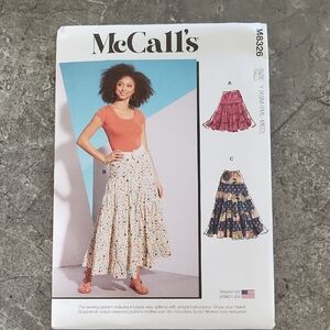 2/$10 McCall's M8326 Pattern